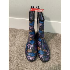 New Hisea Women's Floral Rainboots Size 9